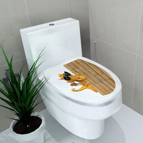 Hardcover Three-Dimensional Toilet Stickers Bathroom Decorative Stickers Bathroom Decoration Waterproof Toilet Stickers