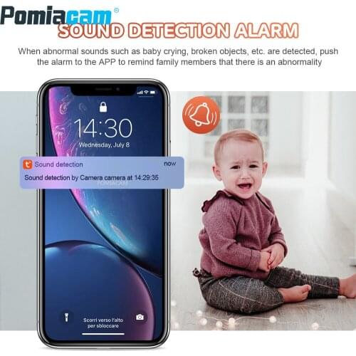 Tuya WiFi Smart 1080P HD Indoor Moving Head IP Camera Home Network Audio Surveillance Baby Monitor Remote Control Camera