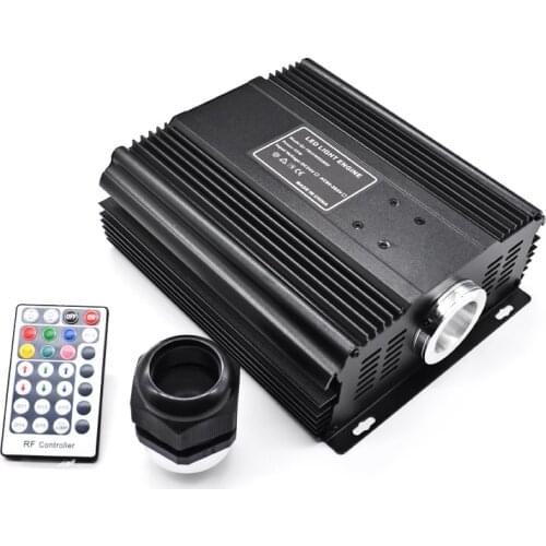DMX 45W RGB Fiber Optic Engine RF Remote Control LED Light Source for Optical Fiber Cable Ceiling Lighting Driver