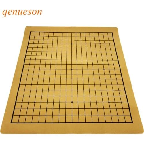 High Quality Go Game Chess Board Games Specific Dedicated 19 Way Games Chess Board Portable Folding Leather Chess Board qenueson