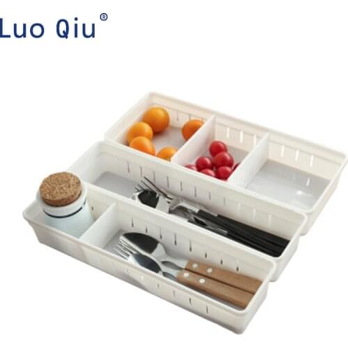 Japanese kitchen drawer sorting and storage boxes tabletop sundries plastic storage boxes