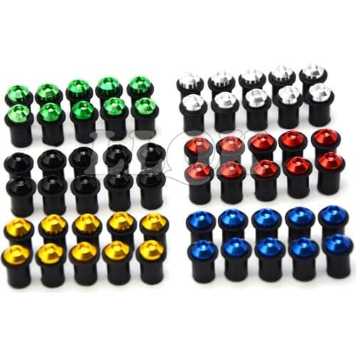 Motorcycle Parts Windshield Spike Bolt Screw M5 Nuts accessories kawasaki ninja 650r er6f er6n f z750 z800 z1000 zx9r zx10r er5
