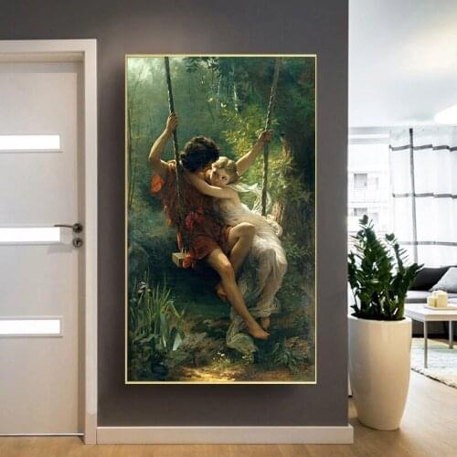 Famous Painting Springtime Posters Prints Wall Art Canvas Painting Cuadros Modern Wall Art Picture for Living Room Home Decor