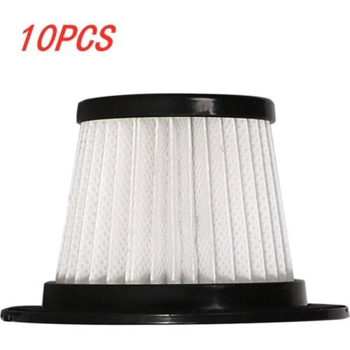10pcs Filters For Dibea C17 Vacuum Cleaner Replacement Parts White+Black Home tool Kit dibea c17 parts high quailty