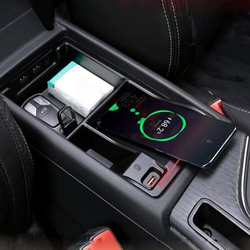 Car QI wireless charger 15W fast charging case phone holder for Audi A4 B9 A5 S4 S5 RS4 RS5 2017-2021 accessories for iPhone 11