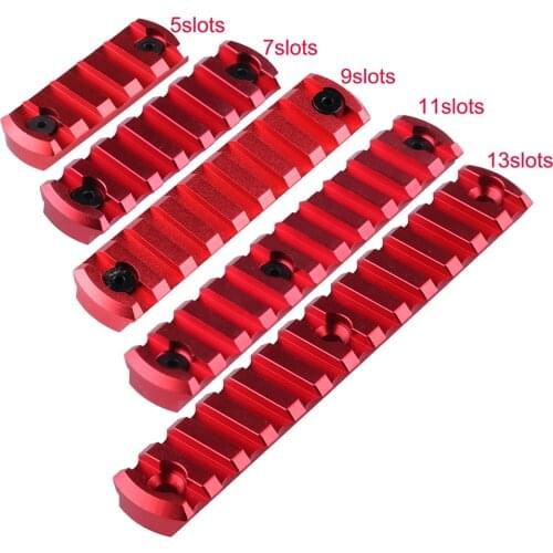 5,7,9,11,13 Slots Key Mod Handguard Low Profile 20mm 1913 Picatinny Weaver Rail Section Ultralight Keymod Rail Mount System