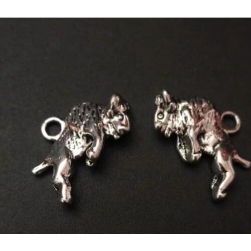 8 pcs Small Size Bull Cattle Charms Pendants Fit Jewelry Making Findings Accessories DIY Handmade Earring Necklace 20x14mm