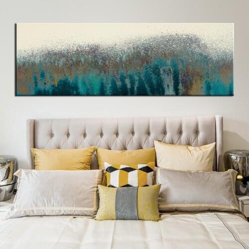 Abstract Wall Art Canvas Paintings Turquoise Pop Art Prints Wall Posters Home Decorative Pictures For Bed Room Wall Cuadros