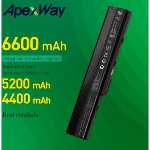 Apexway Laptop Battery For ASUS X52D X52DE X52N A32-K52 X52DR X52F X52J A32-K42 X52JB X52JC X52JE X52JG X52JK X52JR
