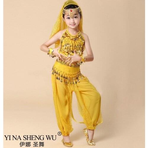 Kid Adult Dancewear Professional Belly Dance Costume For Girl Egypt Belly Dance Costumes For Girls India Bollywood Dance Sets