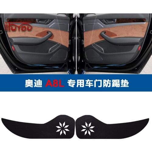 For Audi A8L 4pcs Car Inside Door Cover Pad Scratch Protection Anti Kick Pad Car Interior