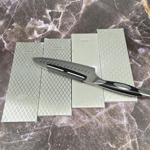 Double-sided sharpener Diamond sharpener Professional sharpener Scissors kitchen knife sharpener Honeycomb mesh sharpener