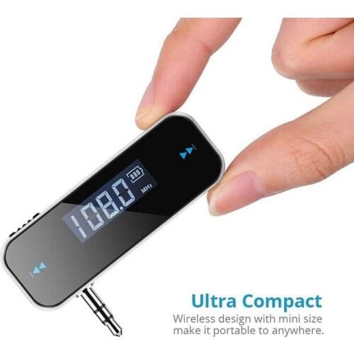 FM Transmitter 3.5 mm Wireless Mini Car Radio Music Audio HandsFree FM Modulator Transmissor FM LCD Displayer Hands Free