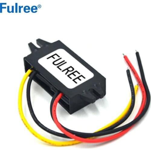 Fulree 48V 36V 24V to 12V 1A 2A 3A DC DC Converter 48VDC to 12VDC Voltage Converter Step Down Buck Car Truck Vehicle Power