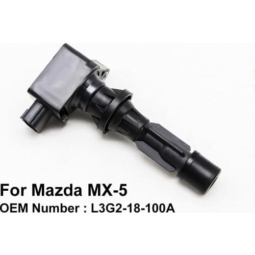 COWTOTAL Ignition Coil for Mazda MX-5 Engine Code PE B6ZE B64F 8AN1 BP BPF1 LFN 2.0L 1.6L 1.8L OEM L3G2-18-100A ( Pack of 4 )
