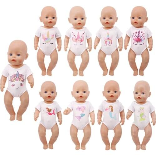 Doll Unicorn Mermaid Clothes Swimsuits 15 Styles Available For 18 Inch American&43 Cm Baby New Born Doll Generation Girl`s Toy