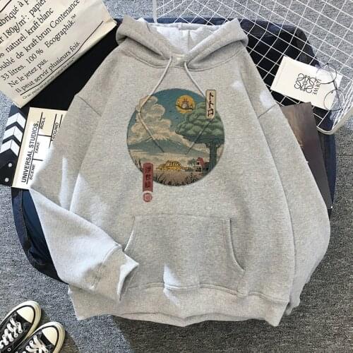 Kawaii Japanese Cartoon Totoro Hoodies Women Miyazaki Hayao Studio Ghibli Anime Streetwear Harajuku Unisex Sweatshirts Female