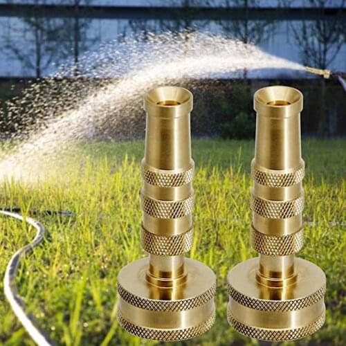 Garden Irrigation Spray Gun Adjustable Brass Sprinkler Garden Hose Sprinkler System Car Wash lawn Watering Water Gun 1 Pc