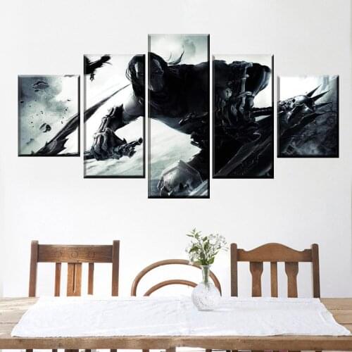 5 Piece Canvas Wall Art Game Character Pictures Assassin Figure Posters And Prints Home Living Room Decoration Paintings