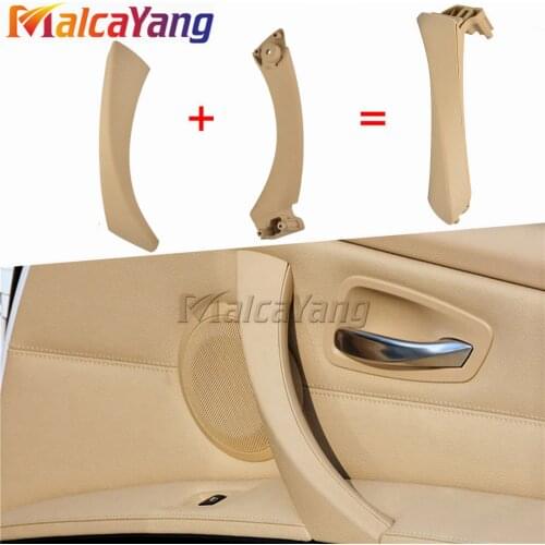 Beige Black Gray Left Right Car Interior Handle Inner Door Armrest Panel Pull Trim Cover For BMW 3 series E90 E91 328 330 335