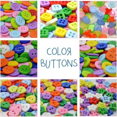 Buttons DIY handmade resin colour star/love for clothing/garment/children/toy/Kindergarten decorative