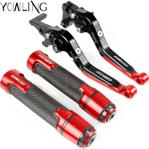 For honda CBR1000F SC24 1993 1994 1995 1996 1997 1998 Motorcycle Adjustable Brake Clutch Levers and Handlebar Hand Grips ends