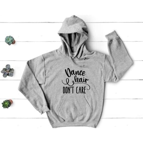 Skuggnas New Arrival Dance Hair Don't Care Dancing Girls Hoodies Dance Ladies Sweatshirts 90s aesthetic Clothing drop shipping