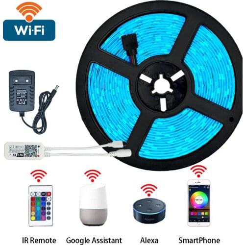 LED 2835 Strips Lights RGB SMD NotWaterproof Flexible Ribbon 20M Tape Diode DC 12V Remote control Christmas home decoration