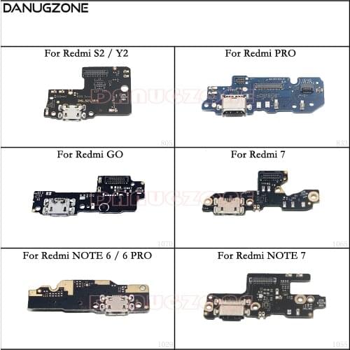 USB Charging Port Dock Plug Socket Jack Connector Charge Board Flex Cable For Xiaomi Redmi NOTE 6 7 / Redmi S2 GO / Redmi Pro