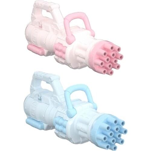 12 Hole Bubble Blower Rocket Bubble Maker Outdoor Indoor Quiet Design Bubble Machine for Kids Outdoor Indoor Use