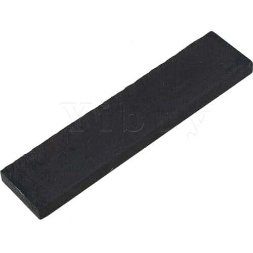 Yibuy 20cm Length Black Ebony Wood Guitar Instruments Parts Woodworking Timber