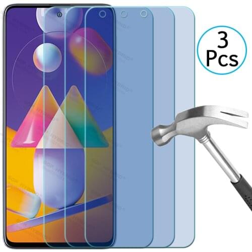 3Pcs Tempered Glass For Samsung Galaxy M31s M31 M21 M11 M01 M01s M10 M20 M30 M30s M 31s 31Light Screen Protector Safety Glass