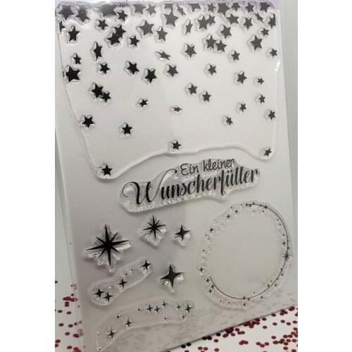 Star background Clear Stamp Or stamp for DIY Scrapbooking/Card Making/Kids Fun Decoration Supplies A410