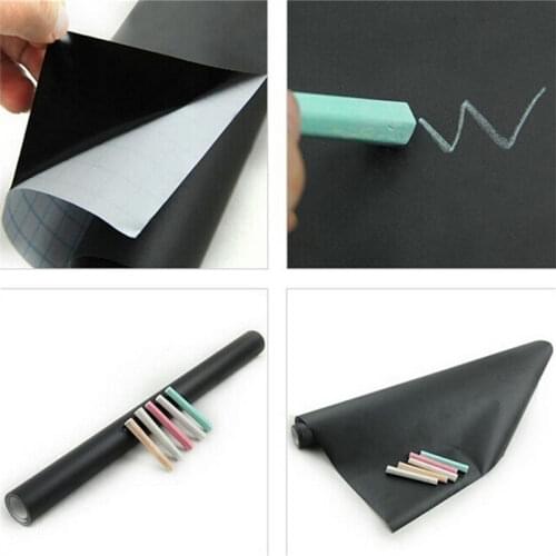 1Pcs Removable Blackboard Vinyl Chalkboard Wall Stickers Wallpaper For Kids Great Gift 60*200cm