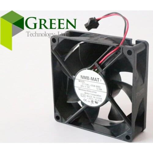 2PCS NEW Original NMB 24V 0.18A 8025 8MM 80MM 80*80*25MM computer case Cooling fan 3110KL-05W-B60 with 2pin