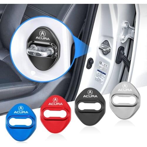 4Pcs Car Styling Door Lock Cover Case Accessories For Acura MDX RDX TSX RSX Integra TL RL NSX TLX ILX ZDX RLX