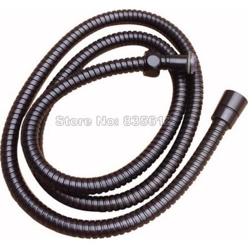 1.5M Black Oil Rubbed Bronze Shower Head Hose Pipe Bathroom Shower Hoses 1/2'' Wba135