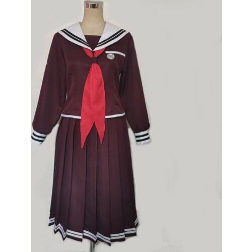 Danganronpa Cosplay Anime Dangan Ronpa 2 Touko Fukawa Cosplay Costume Women JK School Uniforms Wigs