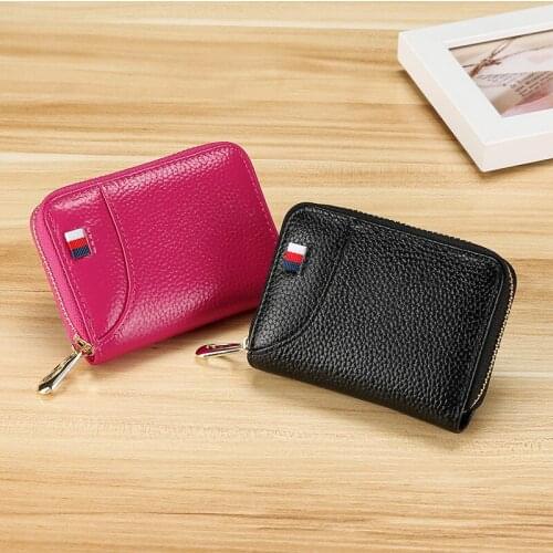 Mens Genuine Leather Card Holder RFID Card Bag Multi-card ID Card Case Large Capacity Card Holder Small Female Card Holder