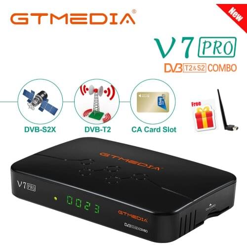 GTMEDIA V7 Pro Satellite TV Receiver Freesat DVB-S/S2/S2X Decoder support Ccam H.265 1080P upgraded TV box Set TOp box