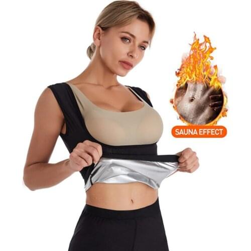 Hot Women Slimming Vest Shapewear Weight Loss Corset Waist Trainer Sweat Workout Fitness Sport Tummy Fat Burner Tank Top