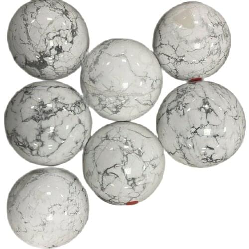 Natural white turquoise crystal ball and quartz ball heal Reiki