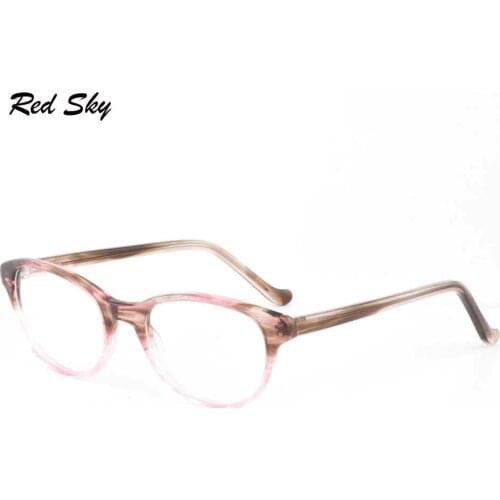 Optical Eyeglasses Frame Women Acetate Eyewear Decorative Vintage Cat Eye Glasses Prescription Myopia Presbyopia Spectacels