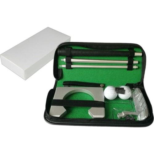 Portable Golf Three-section Assembly Putter Putting Trainer Driver Balls Set Indoor Equipment Office Home Practice Ball NEW