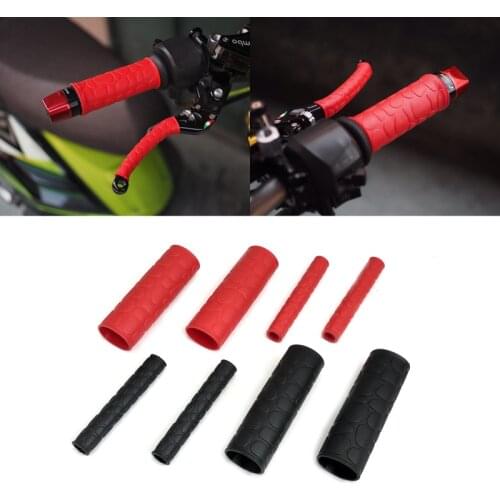 JEAZEA 1Pair 29mm Gel Rubber Handlebar Handle Hand Grips with Horn Cover For Harley Honda ATV Dirt Bike Yamaha Motorcycle