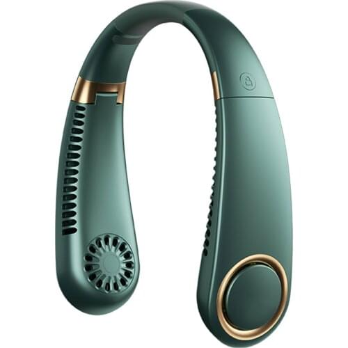 Mini Bladeless Fan Neck Fan 3000mAh USB Rechargeable Fan Mute Sports Fans for Home Outdoor Ventilador Portátil Abanicos