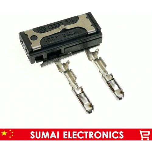 TE 2Pin 4B0 972 623 2P Auto Car reversing buzzer plug, tweeter connector plug for VW,Audi etc. car