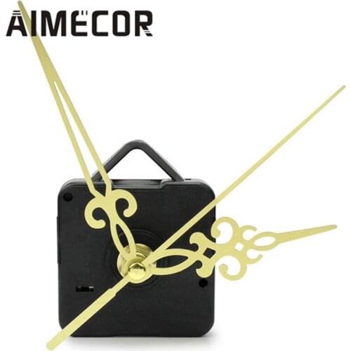Top High quality Simple Gold Hands DIY Quartz Wall Clock Movement Mechanism Replacement drop shipping Oct18