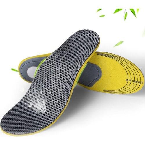 USHINE EU35-46 Could Be Cutting Breathable Shock Absorption Sports Massage Bamboo charcoal Arch Correction Sneakers Insoles