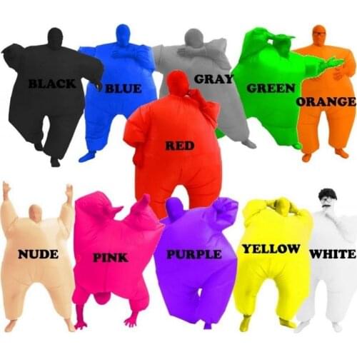 Large Stock) Adult Chub Suit Inflatable Costume Blow Up Color Full Body Jumpsuit 5 Colors Inflated Garment